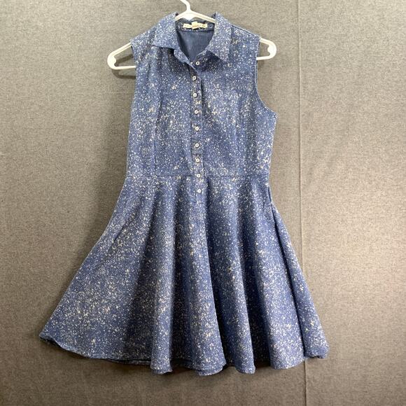 Blue Dress Women Size Small Mini Dress Sleeveless - Picture 1 of 9